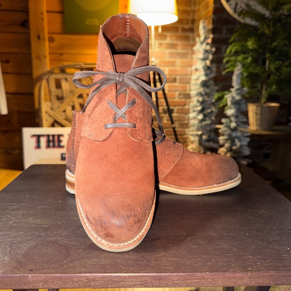 Wolverine 1000 Mile Latham Boots Men's 10 Rust Rough Out Leather MADE IN USA - Picture 12 of 16